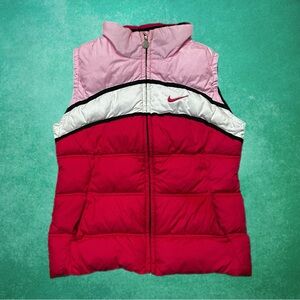Vintage Y2K Pink Bubble Puffer Vest